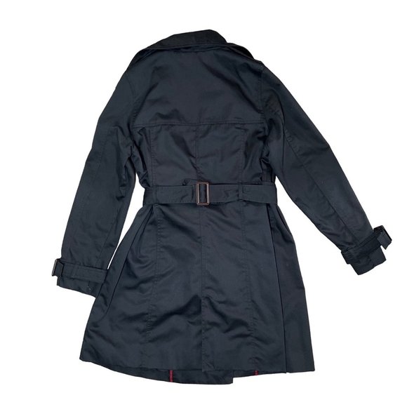 (Sold)Merona Water Resistant Black stylish Trench Coat (XL) - Picture 2 of 9